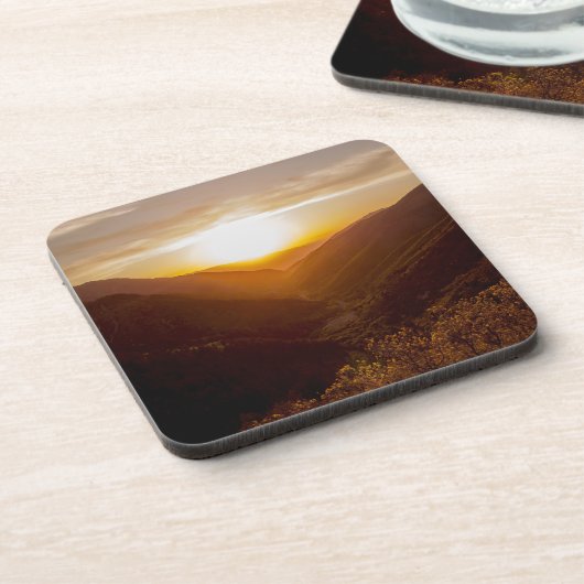 Dessous-de-verre Sunset Over Mountains (Côté gauche)