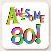 Dessous-de-verre Super 80 T-shirts et cadeaux d'anniversaire (Devant)