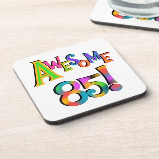 Dessous-de-verre Super 85 T-shirts et cadeaux d'anniversaire (Côté gauche)