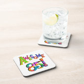 Dessous-de-verre Super 85 T-shirts et cadeaux d'anniversaire (Côté Droit)