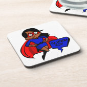 Dessous-de-verre super maman noire (Côté gauche)