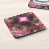 Dessous-de-verre Super Nova rose (Côté gauche)