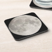 Dessous-de-verre Superlune dans le ciel noir (Côté gauche)