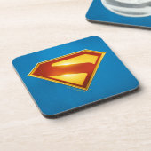 Dessous-de-verre Superman Golden S Shield brillance (Côté gauche)