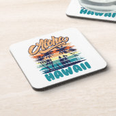 Dessous-de-verre Surf - Aloha Hawaï (Côté gauche)