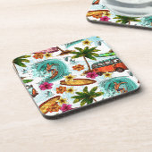 Dessous-de-verre surf cool motif de plage (Côté gauche)