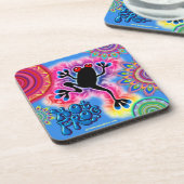 Dessous-de-verre Surf de grenouille chaude Boho Psychedelic dessous (Côté gauche)