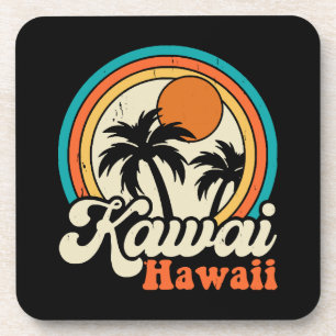 Dessous-de-verre Surf Kawaii Hawaï