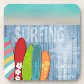 Dessous-de-verre Surfboards Beverage Coaster (Devant)