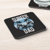 Dessous-de-verre Surfer papa (Côté gauche)