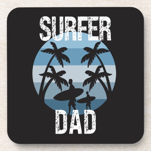 Dessous-de-verre Surfer papa (Devant)