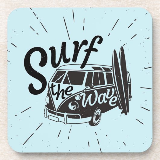 Dessous-de-verre Surfez la vague (Devant)