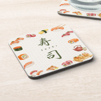 Dessous-de-verre Sushi Party Invitation 寿司