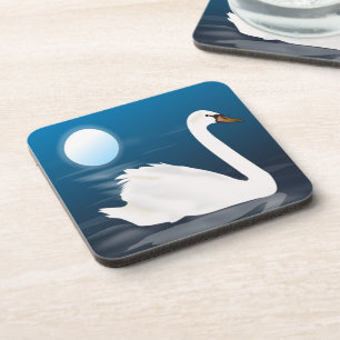 DESSOUS-DE-VERRE SWAN BLANC