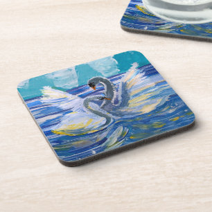 Dessous-de-verre Swans "Art by Kids"