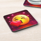 Dessous-de-verre Sweet Kiss Heart Emoji (Côté gauche)