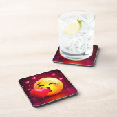 Dessous-de-verre Sweet Kiss Heart Emoji (Côté Droit)