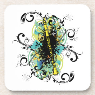 Dessous-de-verre Swirl Grunge Clarinet