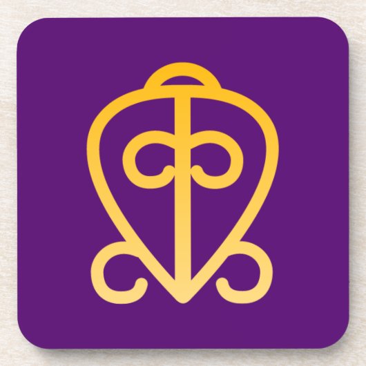 Dessous-de-verre Symbole Adinkra (Dessous de verre d'amour) (Devant)