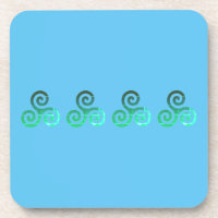 Symbole celtique antique Triskele vert Sky Blue