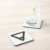 Dessous-de-verre Symbole d'alchimie de l'élément rocheux de la Terr (Côté Droit)