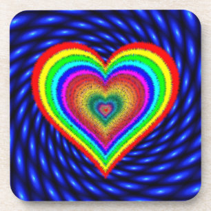 Dessous-de-verre Symbole d'amour arc-en-ciel Saint-Valentin-25543
