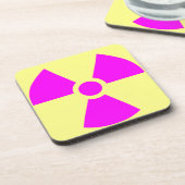 Dessous-de-verre Symbole d'avertissement de rayonnement (Côté gauche)