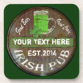 Dessous-de-verre Symbole Irish Pub personnalisé (Devant)