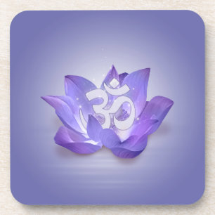 Dessous-de-verre Symbole Lotus et OM