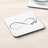 Dessous-de-verre Symbole papillon infini (Côté gauche)
