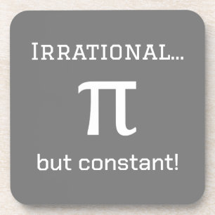 Dessous-de-verre Symbole Pi Personnalisé Maître de mathématiques, É