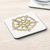 Dessous-de-verre Symbole Rose "3D" d'or (Côté gauche)