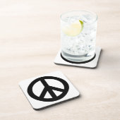 DESSOUS-DE-VERRE SYMBOLE SYMBOLE DE LA PAIX BLANC NOIR (Côté Droit)