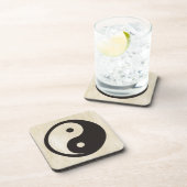 Dessous-de-verre Symbole Yin Yang - tatouage solide (Côté Droit)