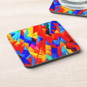 Dessous-de-verre Symphonie couleur Abstraite (Côté gauche)