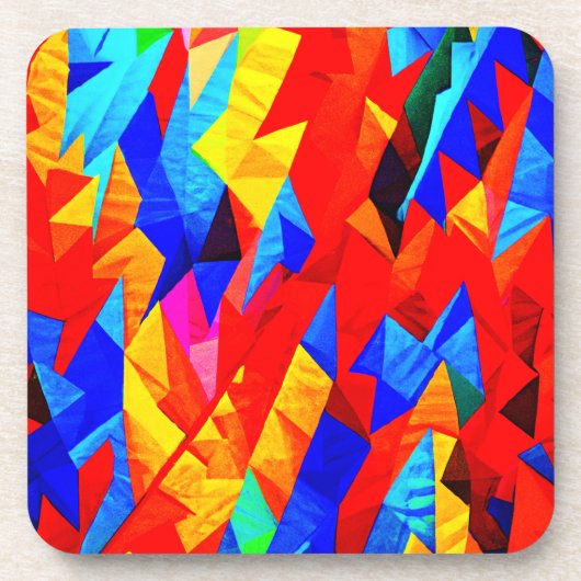 Dessous-de-verre Symphonie couleur Abstraite (Devant)