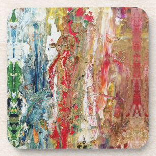 Dessous-de-verre Symphonie du Chaos - Palette de l’artiste Abstrait