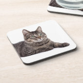 Dessous-de-verre Tabby Gris (Côté gauche)