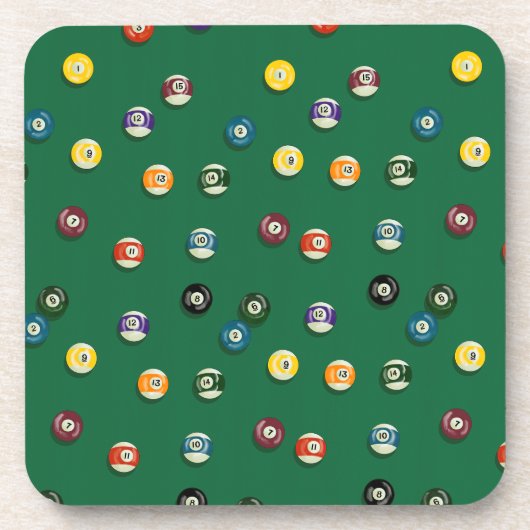 Dessous-de-verre Table de billard Billiards de soirée requin de pis (Devant)