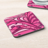 Dessous-de-verre Tableau Abstrait à panneau rose (Côté gauche)