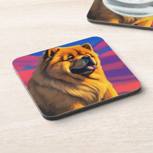 Dessous-de-verre Tableau Chow Chow (Côté gauche)