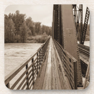 Dessous-de-verre Talkeetna Railroad Bridge Walkway