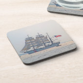 Dessous-de-verre Tall Ship, Clipper Ship, Voilier, US Coast Guard (Côté gauche)