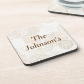 Dessous-de-verre Tan Floral (Côté gauche)