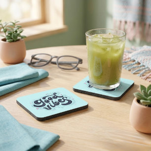 Dessous-de-verre Tapis de boisson Good Vibes
