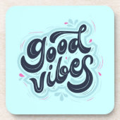 Dessous-de-verre Tapis de boisson Good Vibes (Devant)