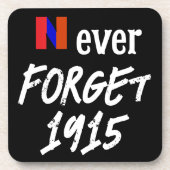 Dessous-de-verre Tapis de boisson Never Forget 1915 (Devant)