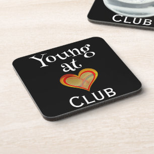 Dessous-de-verre Tapis de boisson pour club Young at Heart