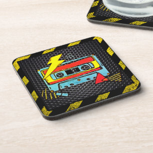 Dessous-de-verre Tapis de cassette électrique rétro
