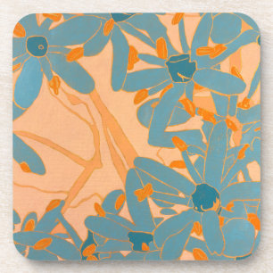 Dessous-de-verre Tapis de liège en plastique design feuille contemp